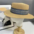 Chapeau de paille pour hommes et femmes pare-soleil de plage crème solaire de voyage d'été