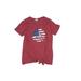 Urban Smalls Short Sleeve T-Shirt: Burgundy Marled Tops - Kids Girl's Size 14