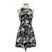 Zara Basic Cocktail Dress: Black Print Dresses - Women's Size X-Small