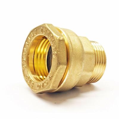 Messing pe Rohr Verschraubung 25mm x 3/4 Zoll ag Übergang Image