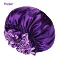 chapeau de bain bonnet de soie pour les femmes satin bonnet pour cheveux bouclés bonnet de sommeil double couche grand soie cheveux bonnet pour les femmes noires cheveux naturels