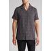 Slim Fit Short Sleeve Button-up Camp Shirt