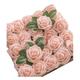 25 pièces de roses rouges fleurs artificielles roses rouge foncé en mousse au toucher réel fausses roses en vrac avec tige bricolage fleurs artisanales pour mariage bouquets de mariée pièce maîtresse