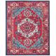 Tapis Bohème chic Rouge/Turquoise 245 X 335