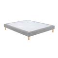 Sommier tapissier confort medium gris 90x200