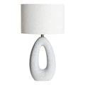 Lampe de Salon en Céramique Blanc Cassé, 38x26x69 cm - Lot de 2