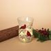 Gerson 48181 - 8" Cardinal Hurricane Frosted Glass Candle Holder