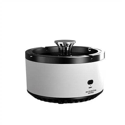 Hochwertiger 2-in-1-Luftreiniger, multifunktionaler rauchfreier Aschenbecher, rauchfreier, geruchloser, winddichter Aschenbecher für Auto, Zuhause, Büro, Tischplatte, Außenterrasse Image
