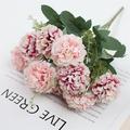 2 pezzi simulati di rosa artificiale palla crisantemo decorazione della casa ornamenti di fiori artificiali oggetti di scena di nozze fiori artificiali