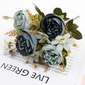 2 pezzi simulati di rosa artificiale palla crisantemo decorazione della casa ornamenti di fiori artificiali oggetti di scena di nozze fiori artificiali