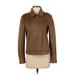 Banana Republic Factory Store Jacket: Short Brown Print Jackets & Outerwear - Women's Size Small