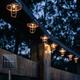 Outdoor Solar String Light Solar Outdoor LED String Lights 3M 5M Wrought Iron House Shaped Waterproof Fairy Lights 20LDEs 10LEDs Wedding Garden Cafe Decoration LED Solar Garden Light