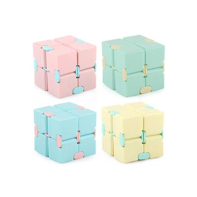 Infinity Cube Fidget Toy Stress Relieving Fidgeting Game for Boy Girl and Adults,Cute Mini Unique Gadget for Anxiety Relief and Kill Time (Macaron)