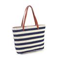 Women's Tote Polyester Boho Bohemia Holiday Beach Large Capacity Breathable Striped Black Blue Beige