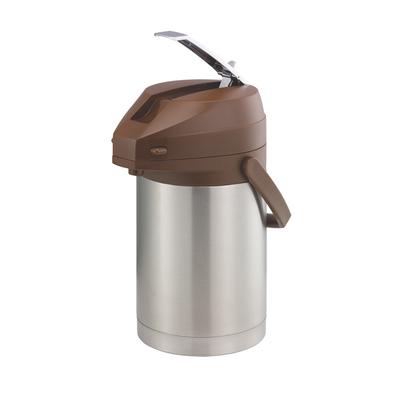 Service Ideas CTAL30BR Color Me SVAC 3 Liter Lever Action Airpot, Stainless Steel Liner, Silver
