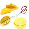 Crisp and Crispy Taco Shells with Stainless Steel Taco Maker and Tortilla Fryer Tongs - Kitchen Gadgets for Easy and Healthy Cooking