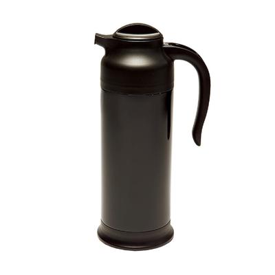 Service Ideas FS10BL SteelVac 1 liter Vacuum Carafe w/ Twist Top & Stainless Liner - Black