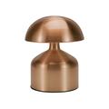 5.5 Mushroom Shaped Table Lamp Metal Rechargeable with 3-color Dimming Indoor Bedroom Living Room Atmosphere Table Lamp