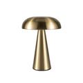 8 Mushroom Shaped Cordless Table Lamp Metal Rechargeable Touch Dimming Type-C Indoor Bedroom Living Room Dining Room Atmosphere Desk Lamp