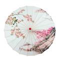 Silk Cloth Parasol (33-inch Peony) - Chinese Japanese Style Paper Umbrella - For Weddings And Personal Sun Protection Asdf Christmas