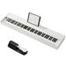 Vicamelia 88 Key Digital Piano Weighted Full-Size Keyboard w/ Sustain Pedal Bluetooth for Beginner Kids White