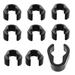 10pcs Plastic Clips Mic Cable Clips Universal Microphone Cable Clamps Microphone Accessories