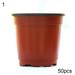 50Pcs Plastic Planter Indoor Flower Pot Mini Plastic Flower Seedling Nursery Pot Garden Plant Pot Home Decoration Plastic Nursery Flower Plant Pot Holder Garden Planter Decor