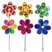 Whoamigo 6pcs Sequins Pinwheels Colorful Wind Spinners Garden Party Pinwheel Wind Spinner for Patio Lawn