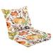 Outdoor Deep Seat Cushion Set 24 x 24 Seamless watercolor pattern Autumn thanksgiving harvest Pumpkins Deep Seat Back Cushion Fade Resistant Lounge Chair Sofa Cushion Patio Furniture Cushion