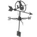 Farmhouse Weather Vane Decorative Vintage Stainless Steel Wind Outdoor Decoration Witch Ornament Iron