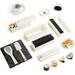 Sushi Maker Kit - DIY Sushi Set with 5 Shapes for Beginners (White)