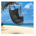 Hammock Swing Seat Hanging Rope Chair Patio Picnic Camping With Tassel