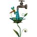 Regal Art & Gift Dragonfly Waterdrop Spigot Solar Garden Stake 8.25 x 5.5 x 36 Inch