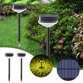 Clearance! Led Lights Solar Lights Outdoor Bright Solar Lights 2 Pack Color Changing+Warm White LED Solar Lights Outdoor IP67 Solar Lights Solar Powered Garden Lights For Walkway Clearance