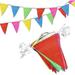 Pennant Banner 80 Meters Triangle Pennants Triangle Double Triangle Flag for Decorating Garden Wedding Birthday Party Indoor Outdoor