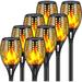 JIAH Upgraded Larger Solar Torch Lights Waterproof Outdoor Dancing Flames Lights Flickering Flames Garden Lights Landscape Decoration Pathway Patio Lights 43 96 LED (6 Pack)