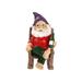 Outdoor Garden Gnome Christmas Garden Decoration with Resin Garden Statue Funny Humor Garden Gnome for Home Garden Outdoor Children Boys Girls (Rocking Chair 8 x 12.5 x 15cm)