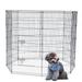 Walmart Pet Day Sale! 24 x 48 8 Panel Exercise Fence Metal Dog Playpen Multiple Shape Safe For Pet