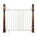 WAGEE Metal Banister & Stair Safety Pet and Baby Gate 31 -46 Wide 32.5 Tall Install Banister to Banister or Wall or Wall to Wall in Doorway or Stairway Banister and Hardware Mounts -White
