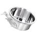 3 PCS Puppy Bowls Dog Bowl Holder Metal Dog Bowl Dog Food Bowl Pet Bowl Cage Stainless Steel