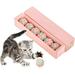 Cat Toys Plush Balls with Bells 6 Pieces Handmade Pompom Toys Interactive cat Toys pet Supplies Sets Toys That Inspire Kittensâ€™ Hunting Instincts