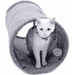 Collapsible Cat Tunnel Cat Toys Play Tunnel Durable Suede Hideaway Pet Crinkle Tunnel with Ballï¼ŒS