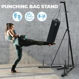 Arlopu Steel Punching Bag Stand Heavy Boxing Bag Stand with Weight Plate Legs Adjustable Height 150lbs (Stand Only)