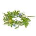 National Tree Company Artificial Candle Ring Vine Stem Base Decorated with Pastel Eggs Leafy Greens Berries Spring Collection 6 Inches