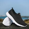 2023 Summer Shoes for Men Sneakers Breathable Casual Shoes Lightweight Non-slip Brand Loafers Mens Tennis Sports Running Shoes BlackWhite 45