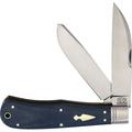 Rough Ryder Reserve Heavy Trapper Folding Pocket Knife Denim Micarta D2 Steel