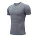 2023 Compression T Shirt Men Summer Sportswear Running T-shirt Elastic Quick Dry Sport Tops Tee Athletic Gym Workout Shirts Men