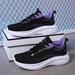 Woman Sneakers Couple Casual Running Summer Fashion Anti Slip Hiking Mesh Breathability Athletic Shoe Tennis Woman Trend 2023 black purple 38