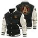 Mens Long Sleeve Varsity Jacket Causal Slim Fit Bomber Jackets football Jackets for Couples Major League Soccer Soccer Jersey MLS - Atlanta United FC