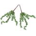 4Pcs Artificial Succulents Pearls Fleshy Green Vine Flower Hanging Rattan Simulation Hanging String of Pearls Basket Plant Lover Decoration 35x25cm